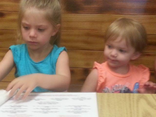 Breakfast with the grandkids.