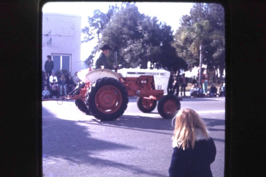 Here's one from the early 70's. I was pulling a float in the Christmas parade.