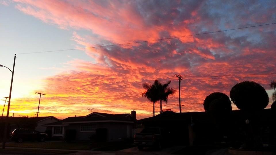 The sunrise this morning at 6:30am