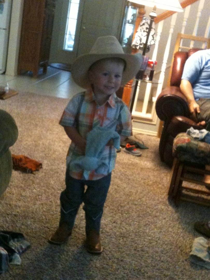 Cody is ready to go to the rodeo!