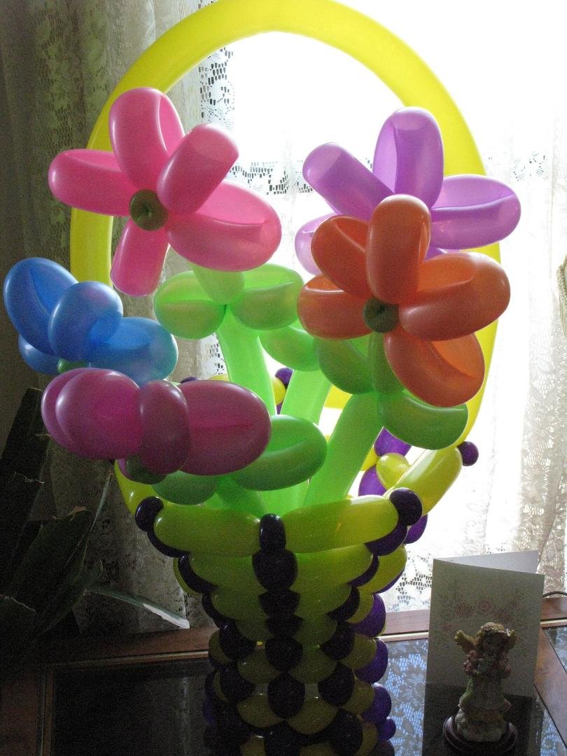 My BEAUTIFUL BALLOON FLOWERS and ANGEL< Card! I Love them. Thank You Brian & Renee Such wonderful friends. Luv Ya Both.