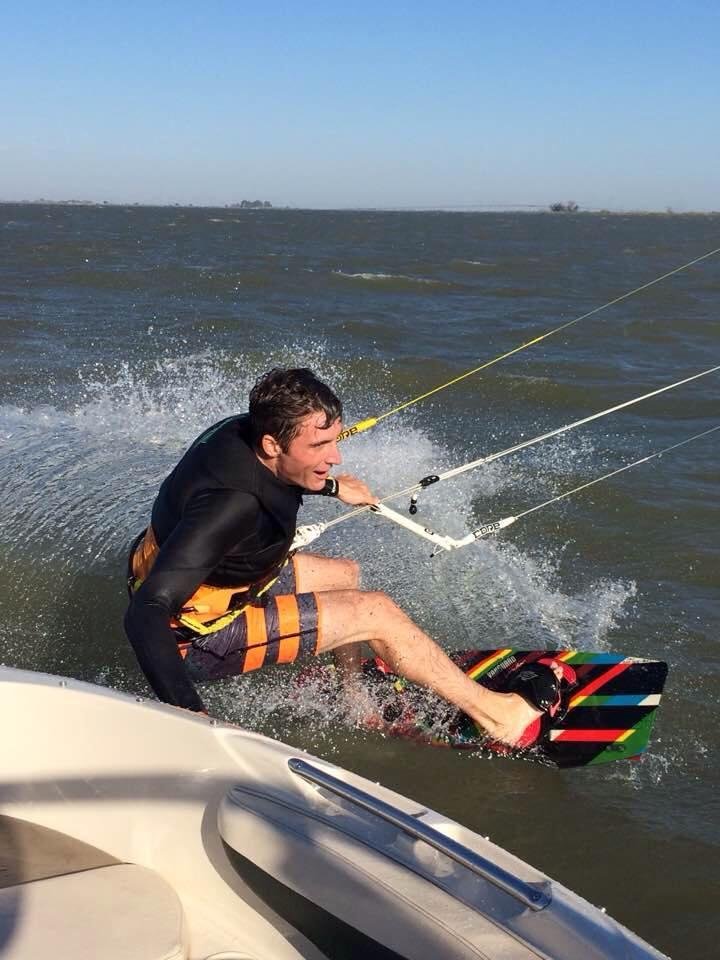 My grandson Severin at what he loves!
