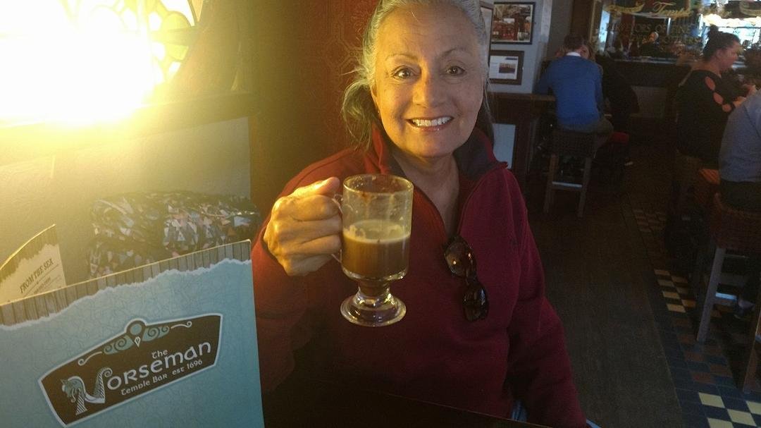 A little Irish Coffee to get ready for the Dublin Musical Pub Crawl!!