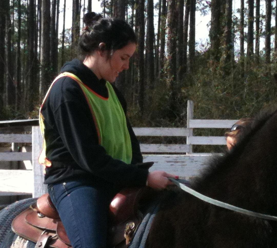 We went horseback riding on New Years Eve. I had a fabulous time! Loved my horse, Belle- she performed well for me, even when I took her away from her 'pack' to give her a good run. By the time we took a break she was my