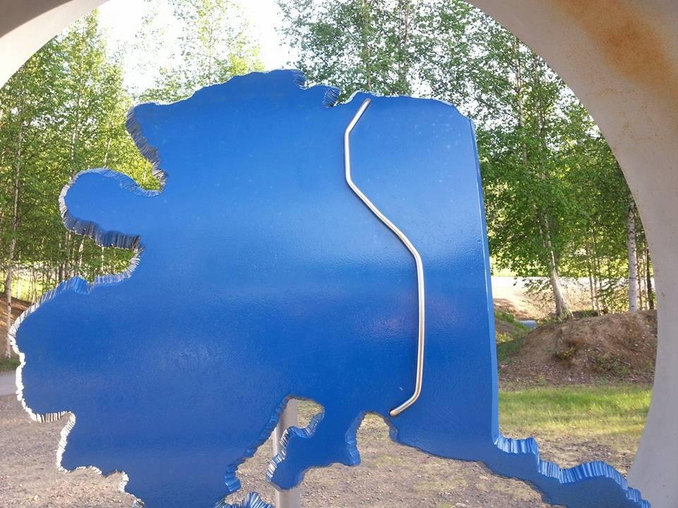 This is the Alaskan Pipeline and how it was distributed through the state.