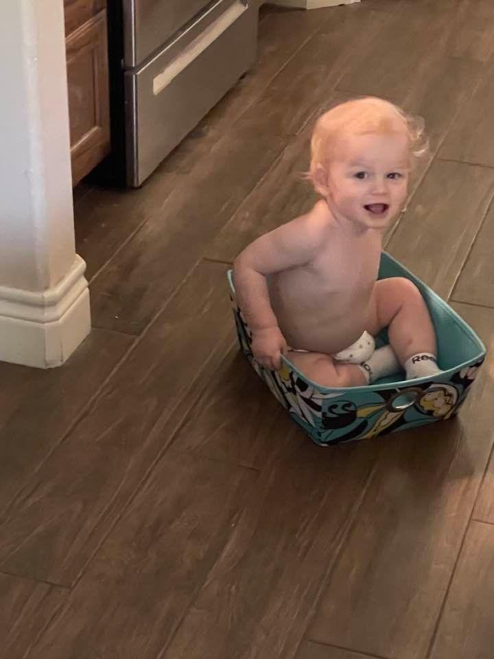 Anakin is making playing with anything fun.