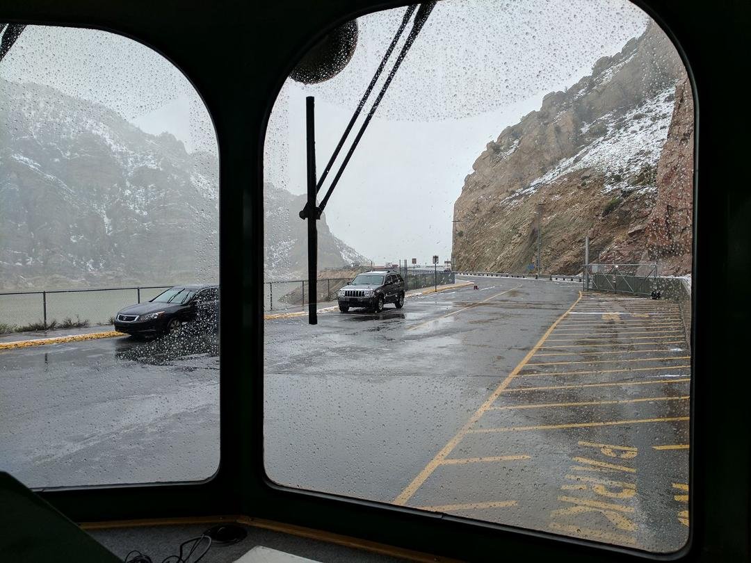 Snowy day in and around Cody WY