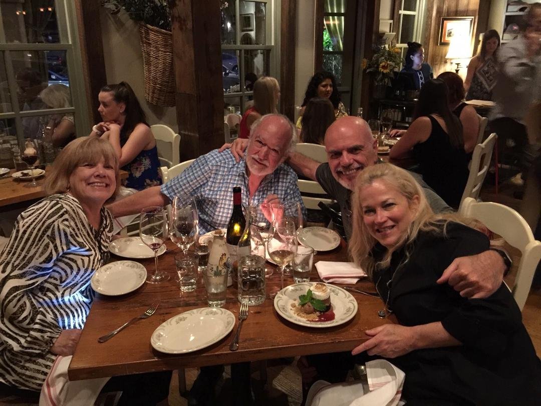 Birthday celebration with Robert and Beth Ipasso and Patti Bailey
