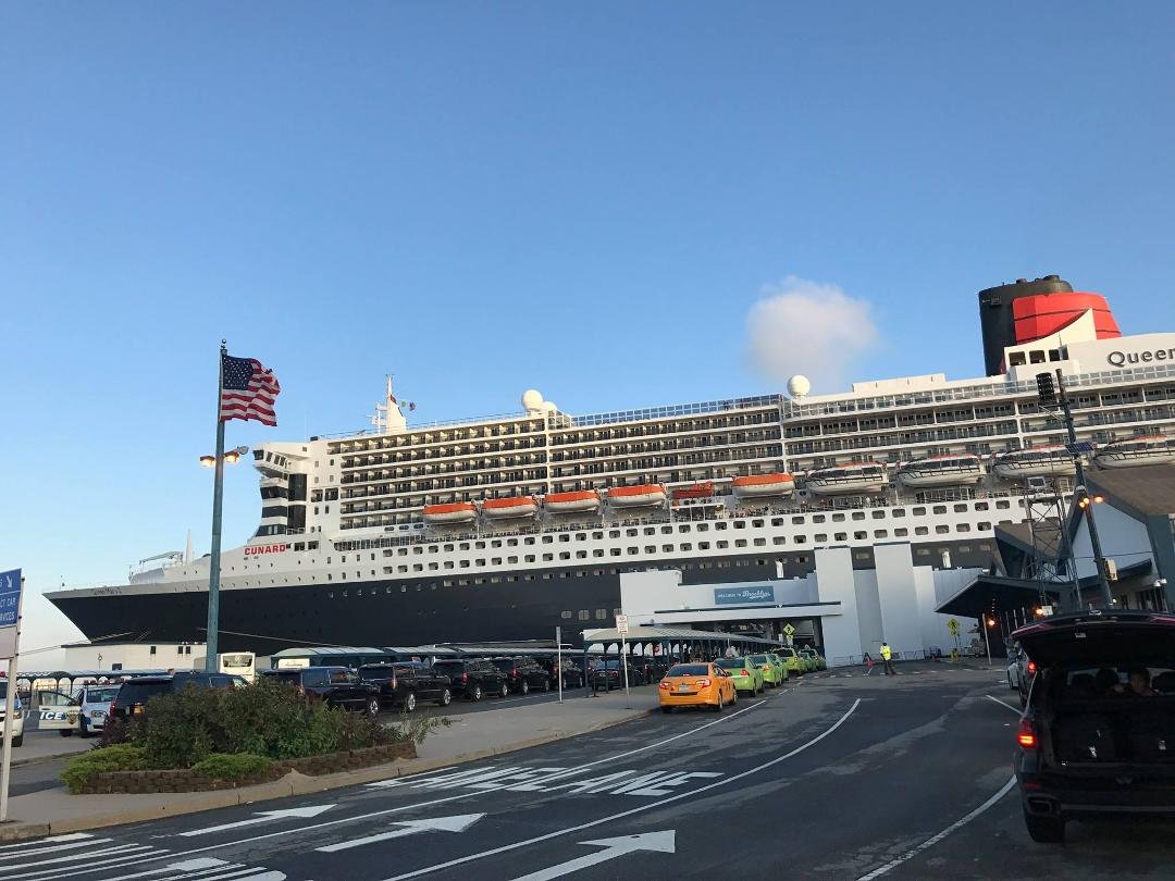 Our ship on arrival in NYC.