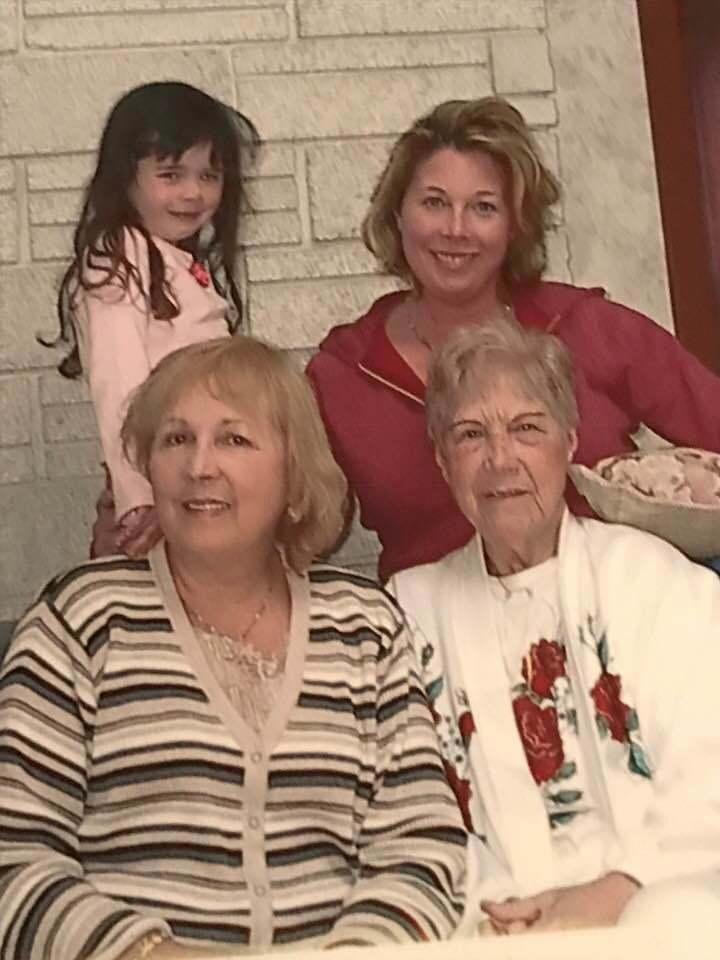 My sister, mother, great neice and neice