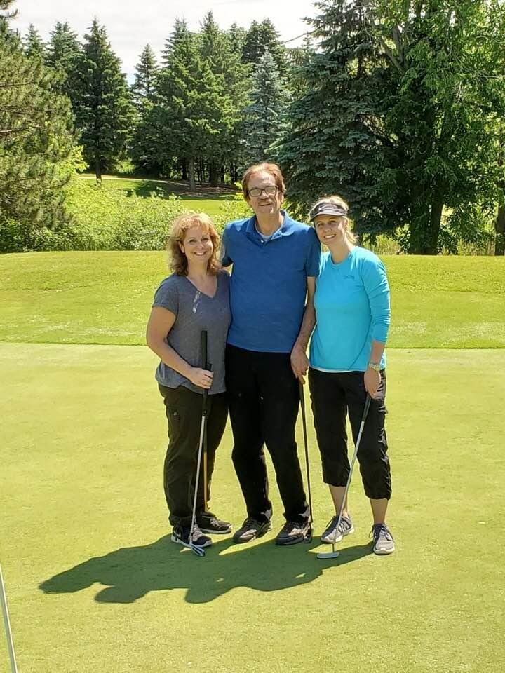 Golf with dad. Tradition on fathers day!!