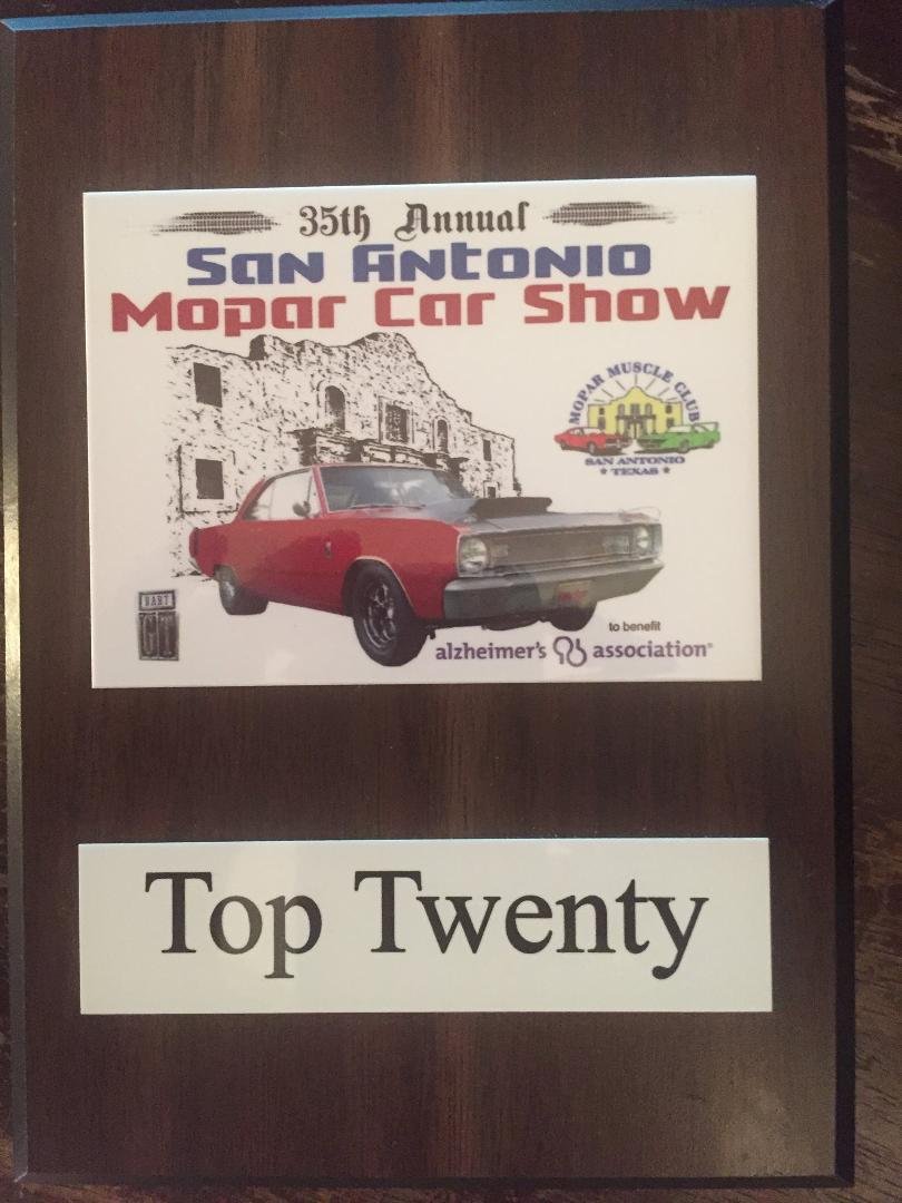 Top twenty at the Mopar show today! We did good today!
