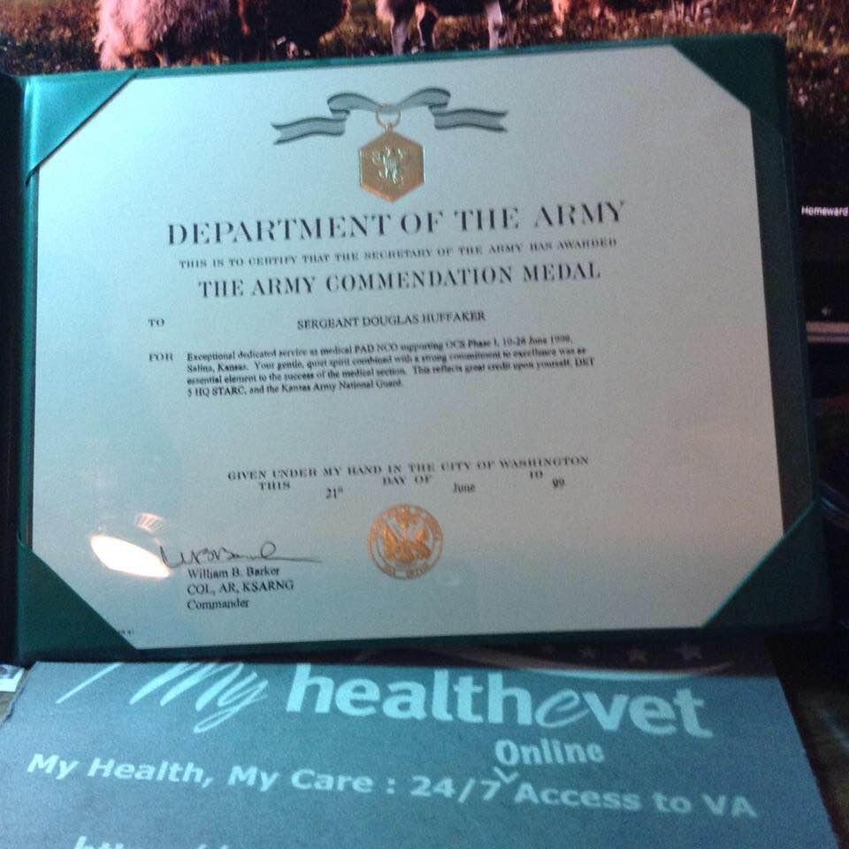 I didn't receive the USAF Commendation Medal, however I did receive the US Army Commendation Medal.