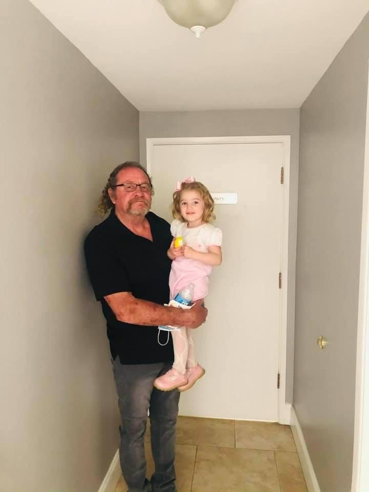 Granddaughter Ely, my little Easter Chick.