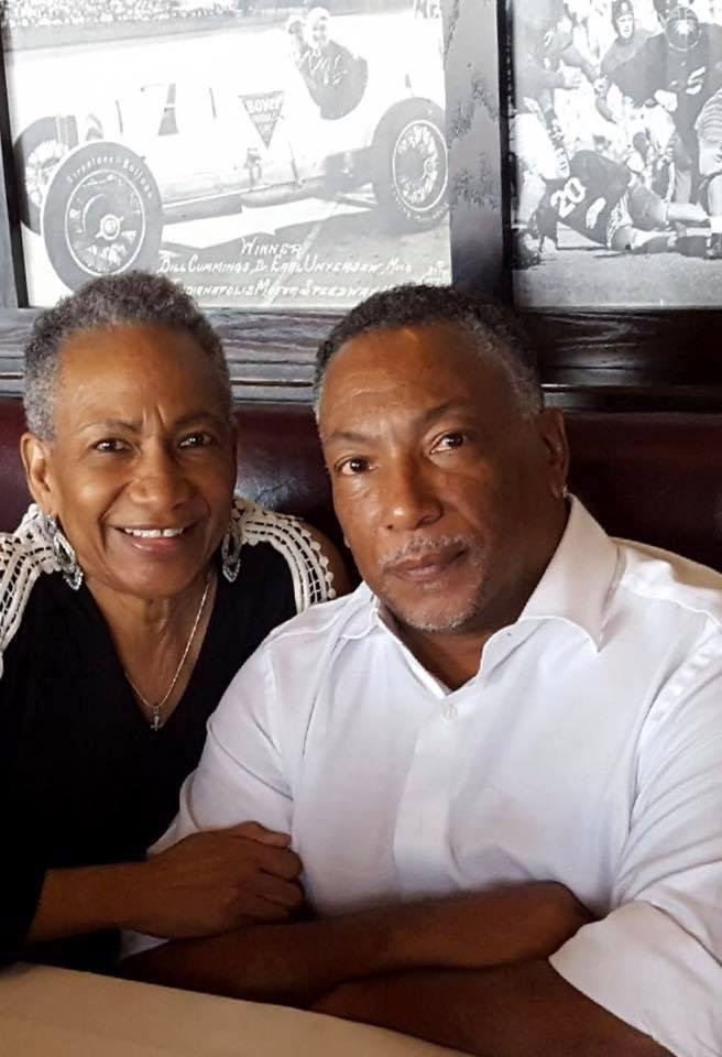 My Mother and I, having dinner at Harry & Izzy's - Indianapolis, IN