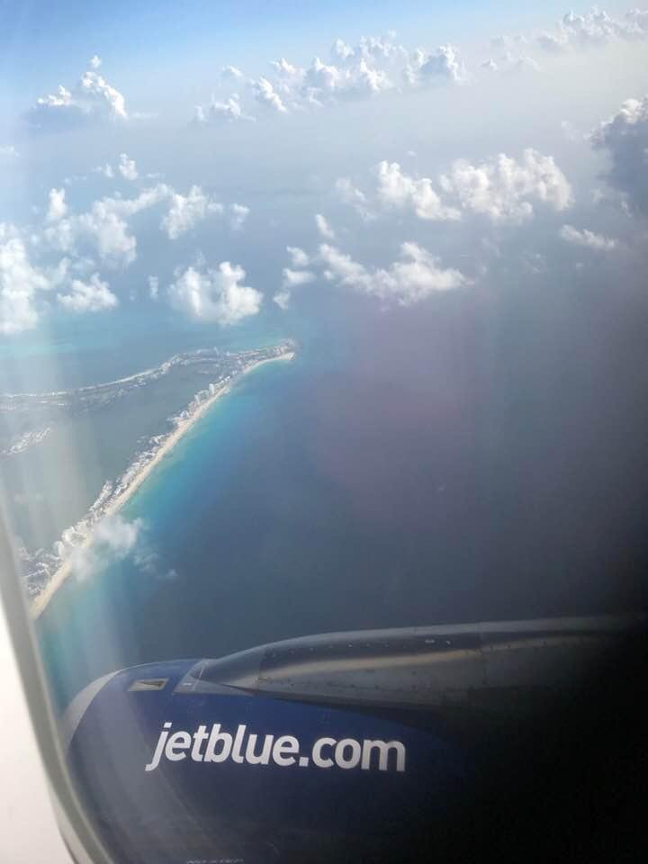 View as we're landing