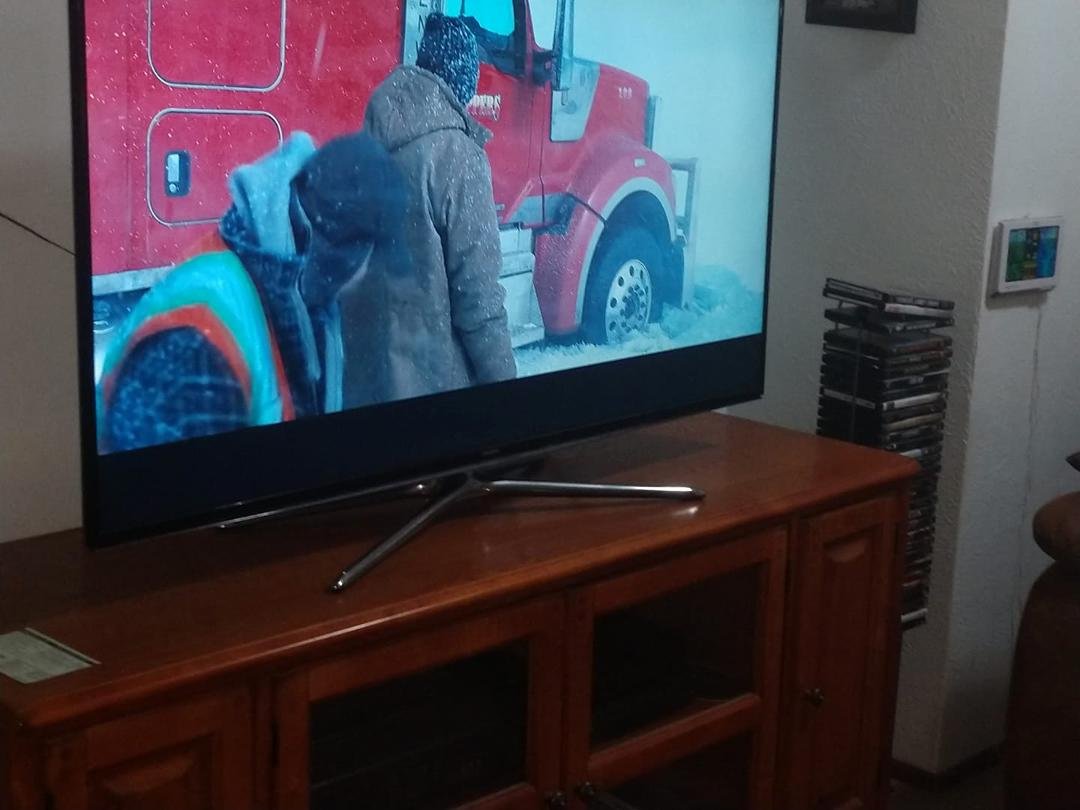 103 degrees outside while we are watching "Ice Road". Getting colder in our house. Nancy is making  popsicles