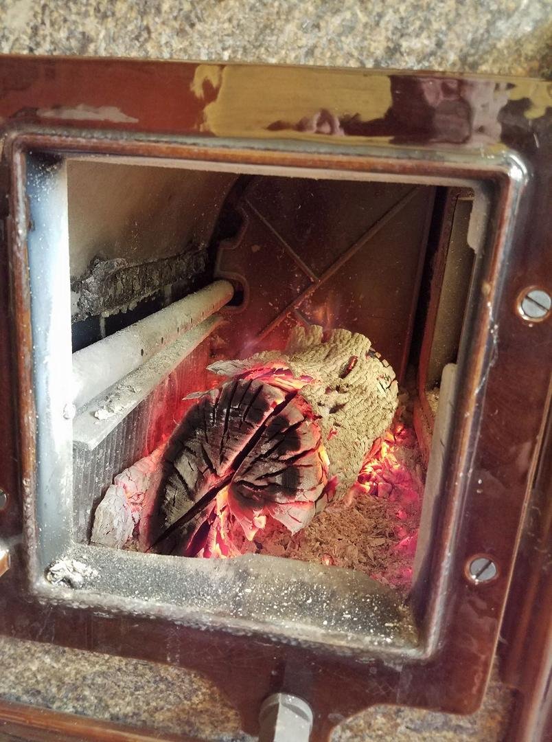 The beauty of heating with wood.