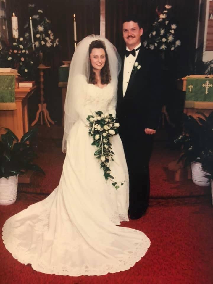 Happy Anniversary !! October 12,1996. My daughter Deborah Smith Reeves and my son-in-law Steve Reeves. A little late posting .