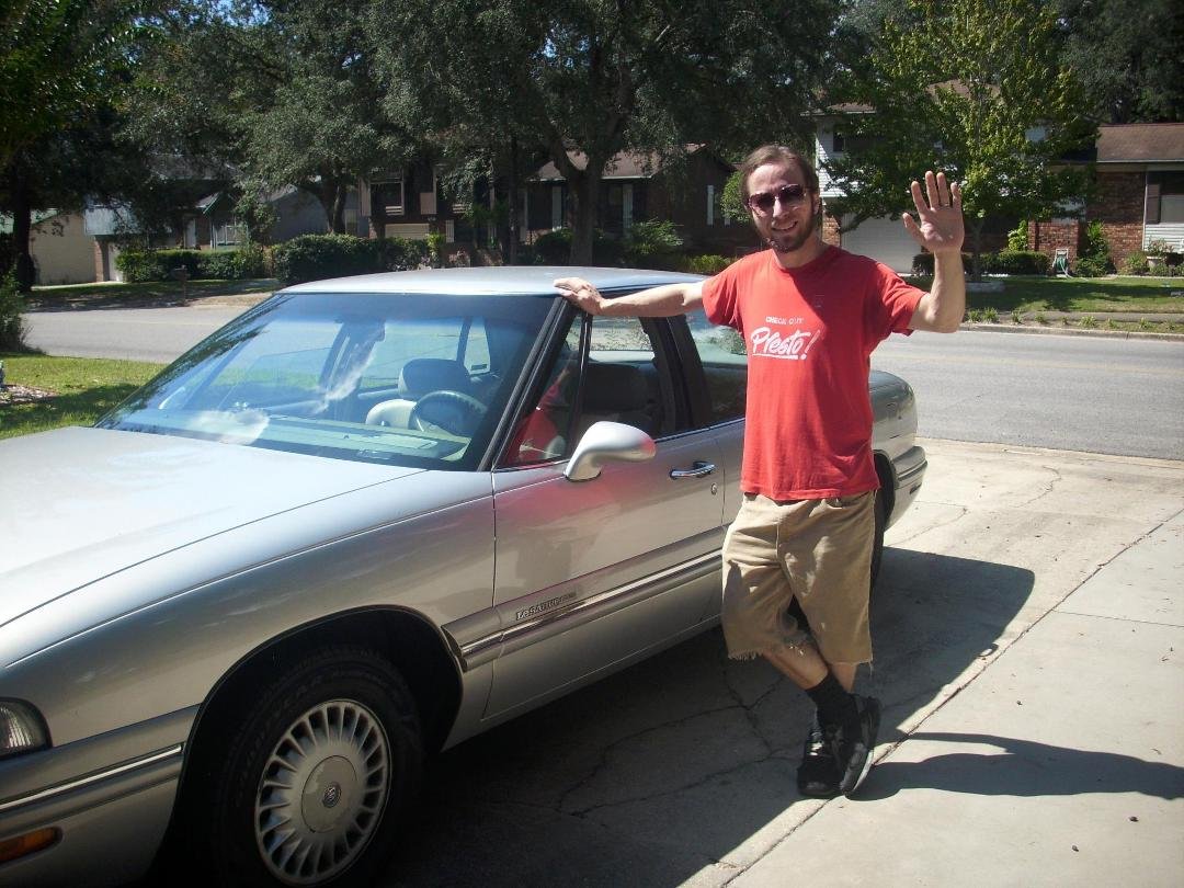 Joey heading out from Ville to Ville in his "new" ride.
