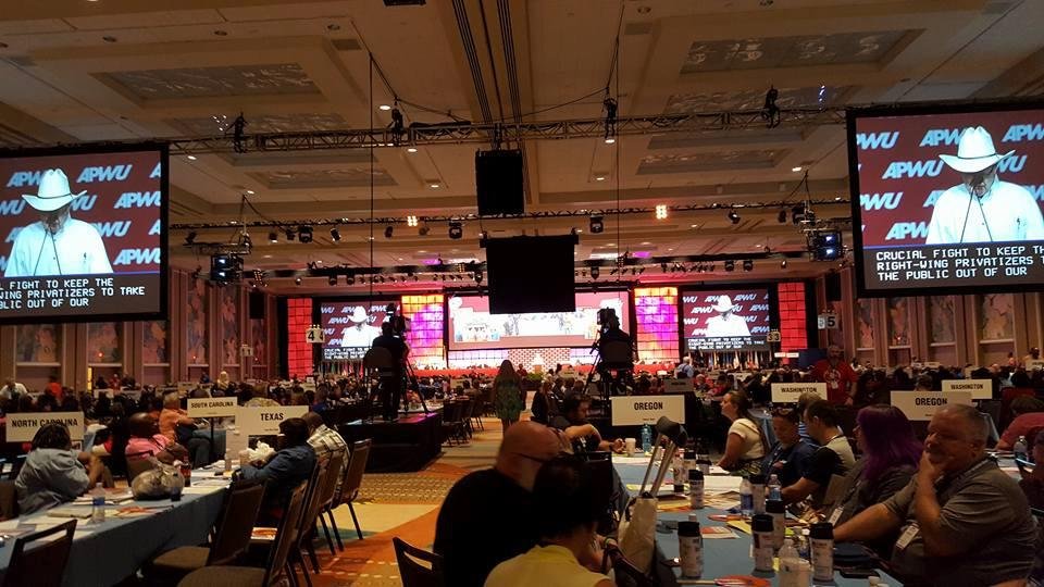 First day of the APWU Convention