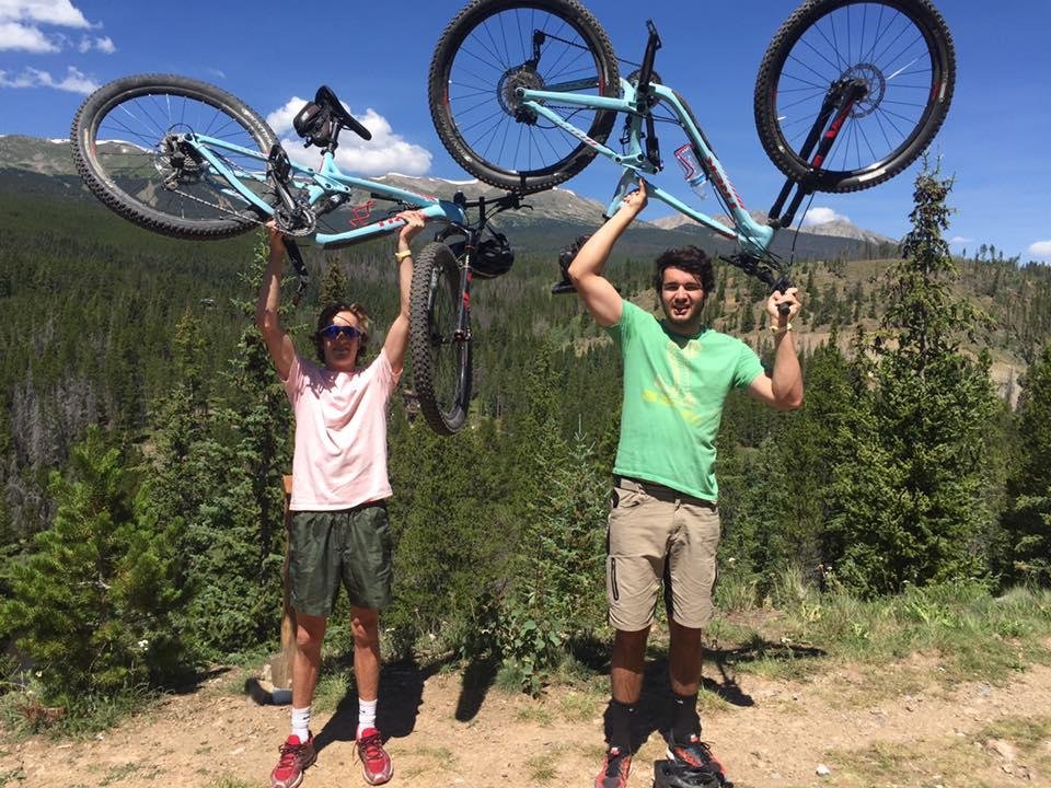 Enjoying the cool mountain air and bike trails with the boys...