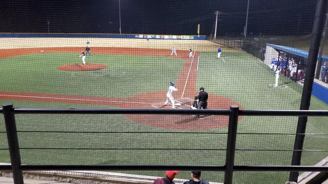 Sammy's 1st time at bat  his first official game as a California High School Baseball Player.