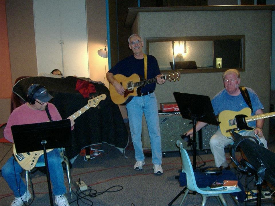 Tom Mathis Picking with Larry Sanger and Tom Thelen 2011 at Sam Phillips Studio in Memphis Tennessee
