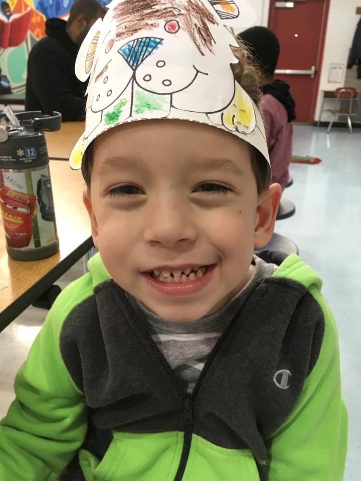 Had lunch with my boy at school today