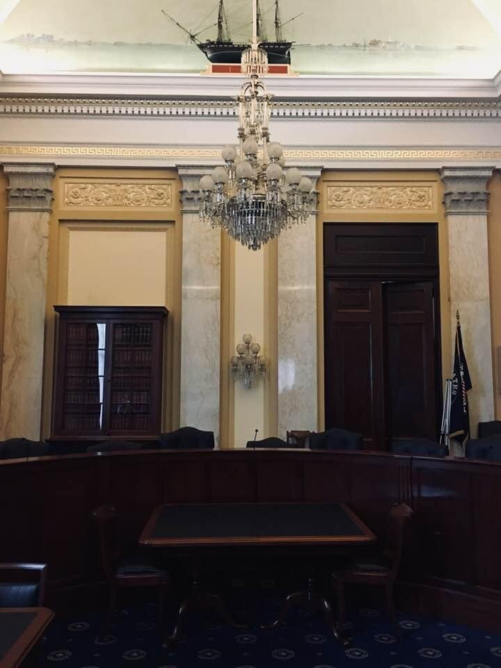 Went to a meeting in the original Senate hearing room today. Very cool.