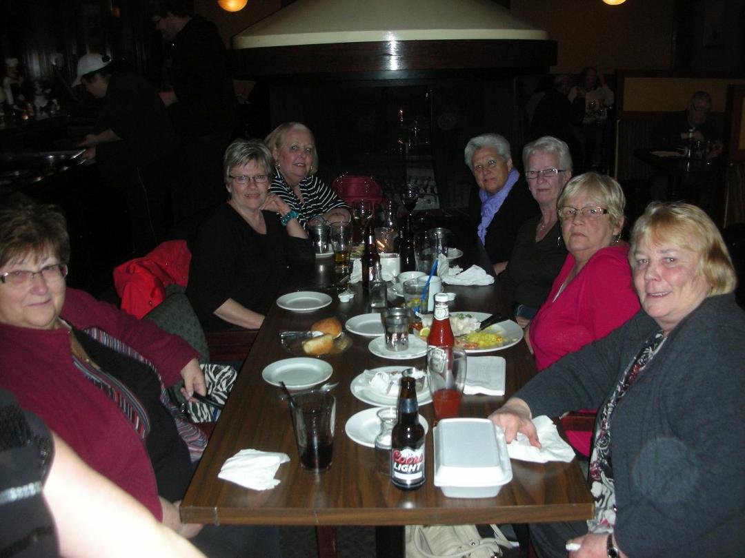 Birch Bay Girls at Venetti's Restaurant, March 15, 2014
Carol, Joyce, me, PJ, Mary, Margie & Barb.