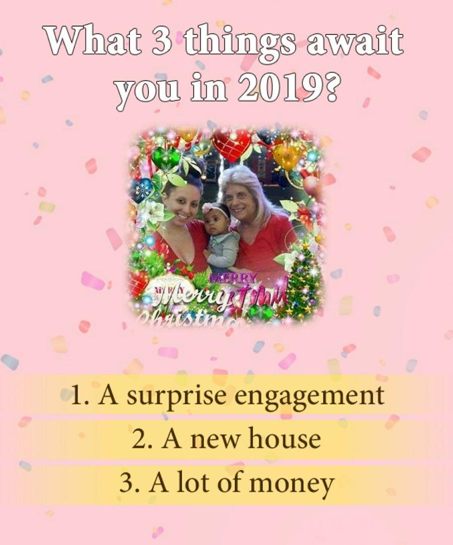 What 3 things await you in 2019? #omg