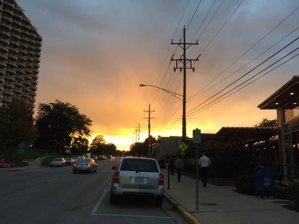 Our beautiful sunset over Wheaton IL, thanks in large part to all the smoke from out West!