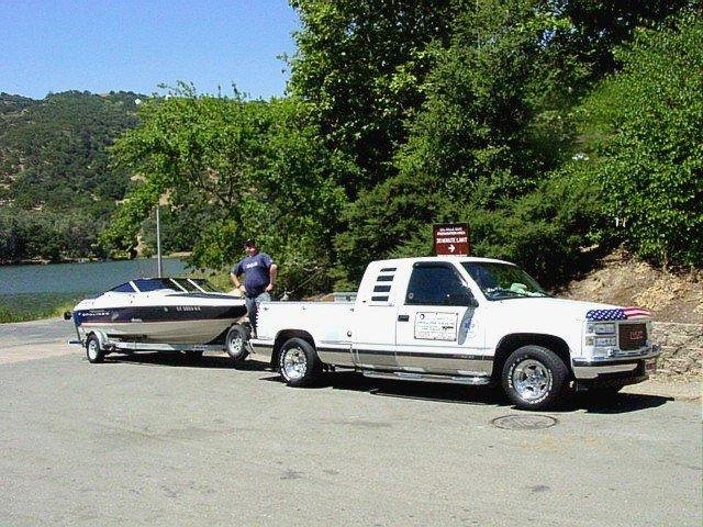 My GMC Truck and My Boat and my Bud neighbor....