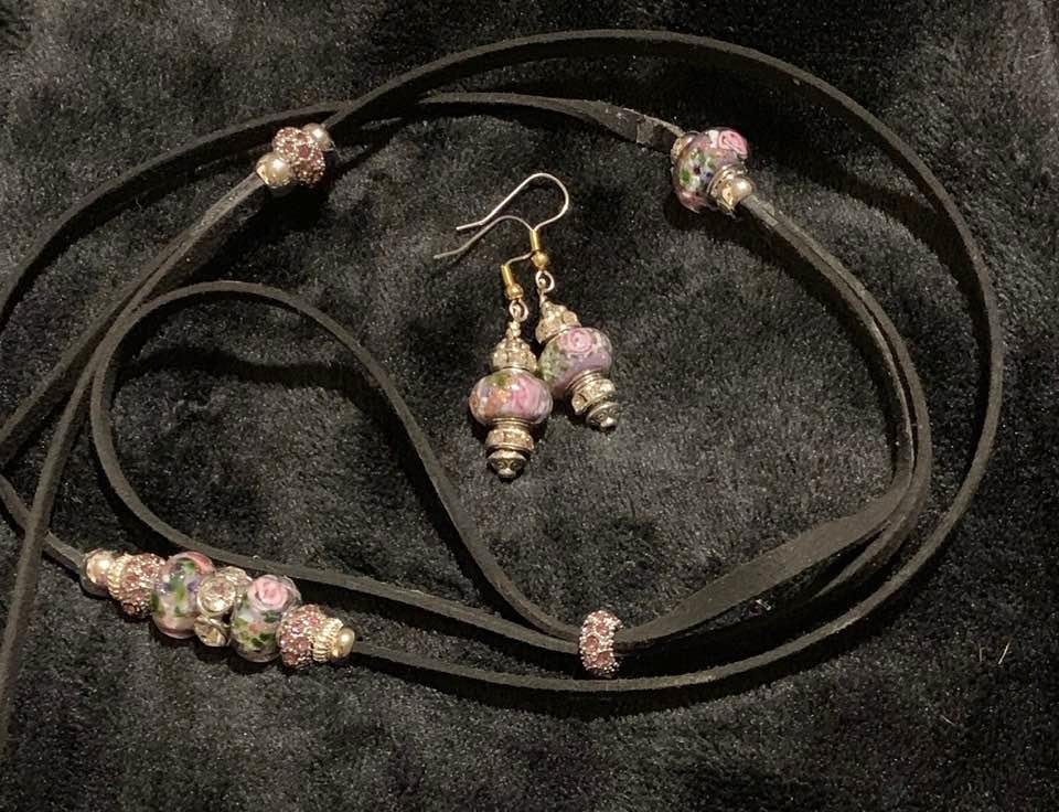 Making leads with earrings to match!