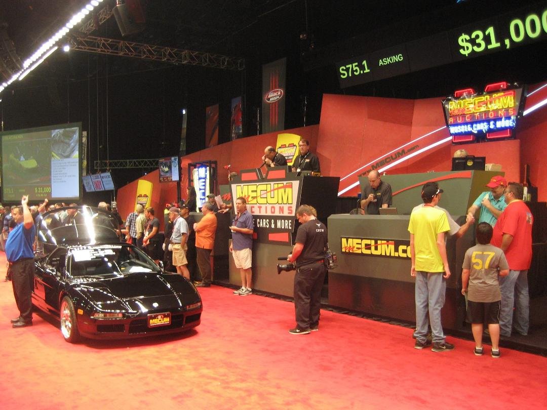 here are some shots from the Mecum Auction. The truck with the big sattelite dish is how they broadcast the live action. Very interesting. 3000 vehicles in 10 days, over 74% sold, just under $60 million dollars