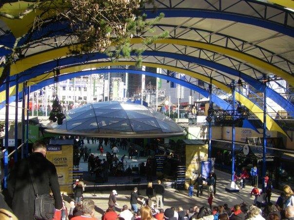 skating rink in Robson Square
