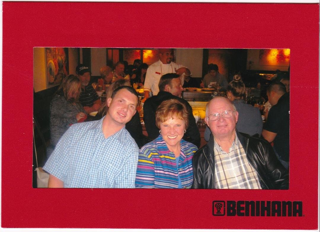 Fun dinner @ Benihana's with Todd Bisner and Rosemary Bisner