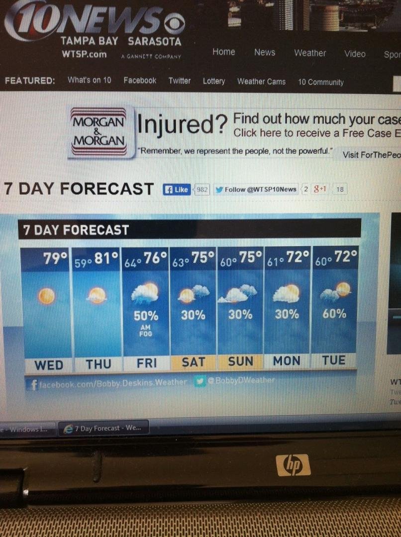 Florida. The only good thing about it.The weather.