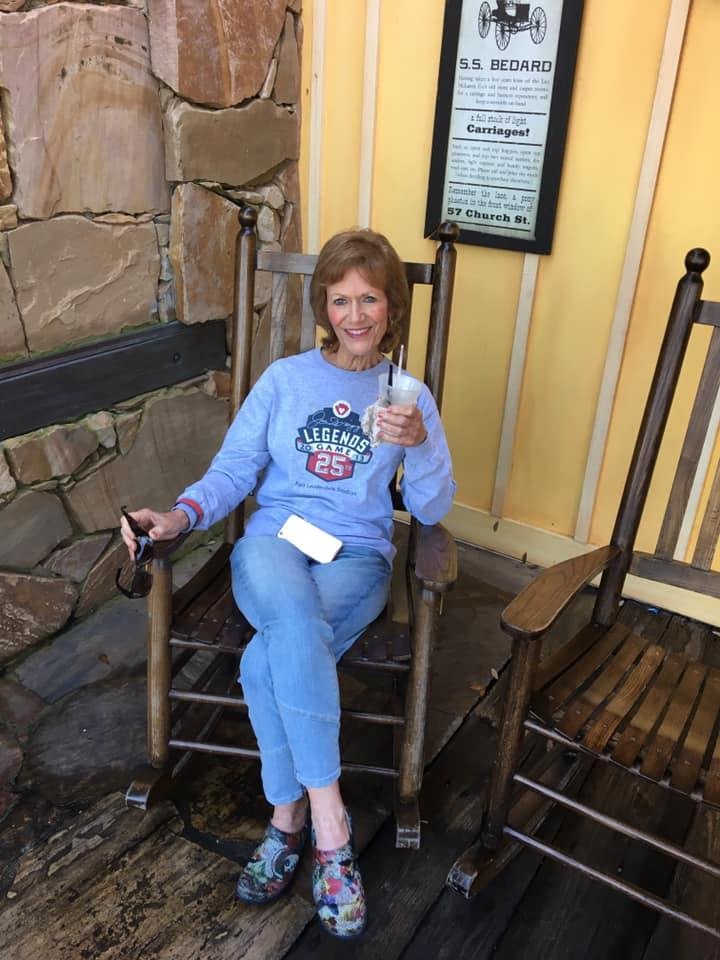 Linda practicing for retirement! 😂LOL