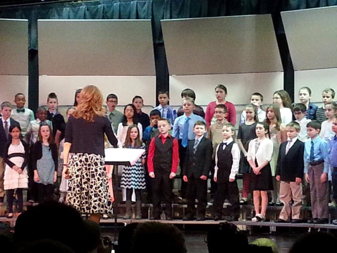 Third grade choir program.