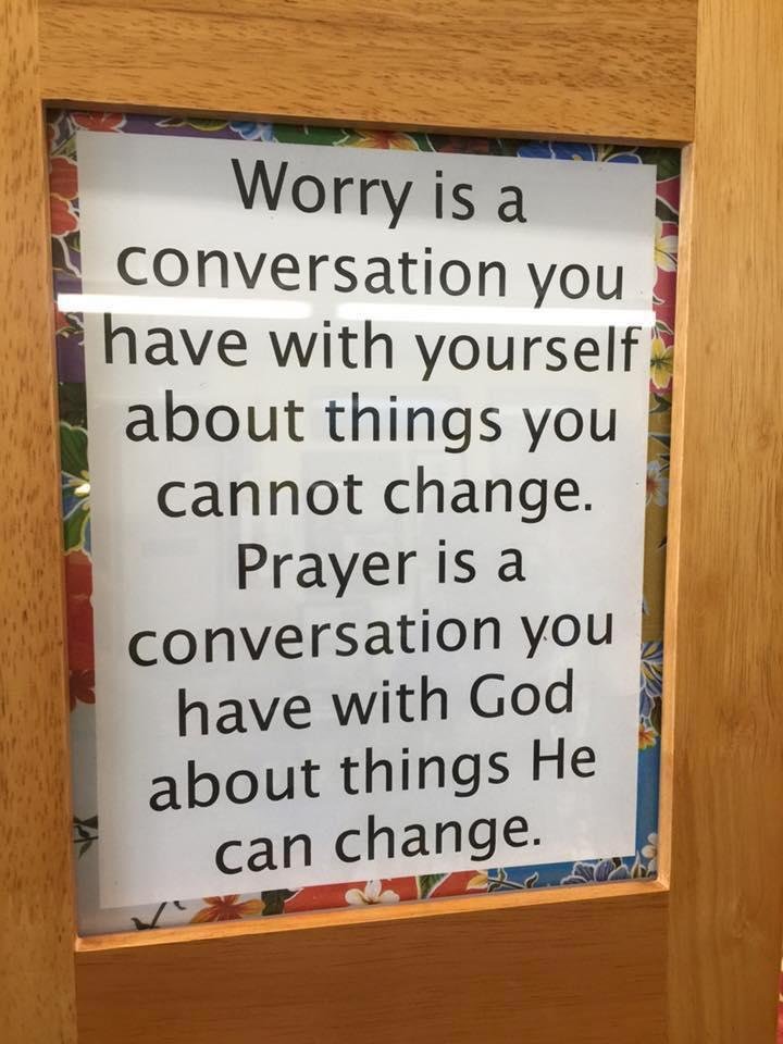 This is what I always tell you.