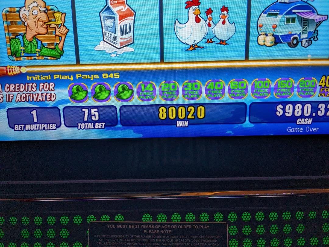 Put a few dollars in a slot machine while Diana and Andrea were at the he UConn game and this happened.