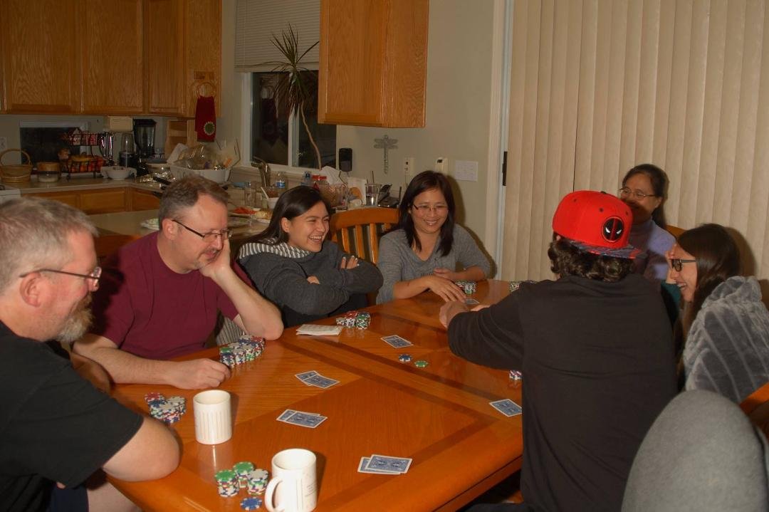 Christmas 2016 Texas Holdem' with Clay, Clint, Tia, Morn, Josh, Suwanee, Sofia