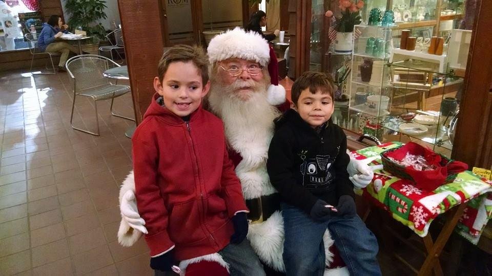 Going to see Santa Claus.