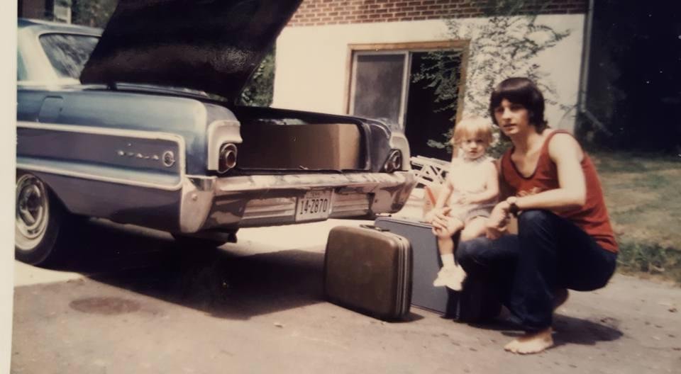 Cheyenne and I in 1974 as I was headed back to Memphis state !