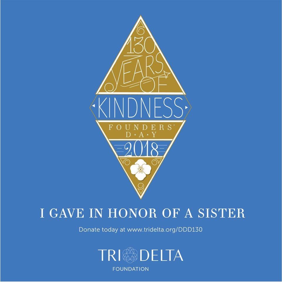 Kindness is such a powerful thing! Thank you Delta Delta Delta for providing me with a network of women that show me kindness everyday. #worldkindnessday #ddd130 North Dallas Tri Delta Alumnae Tri Delta Alumni - SFASU Beta 
