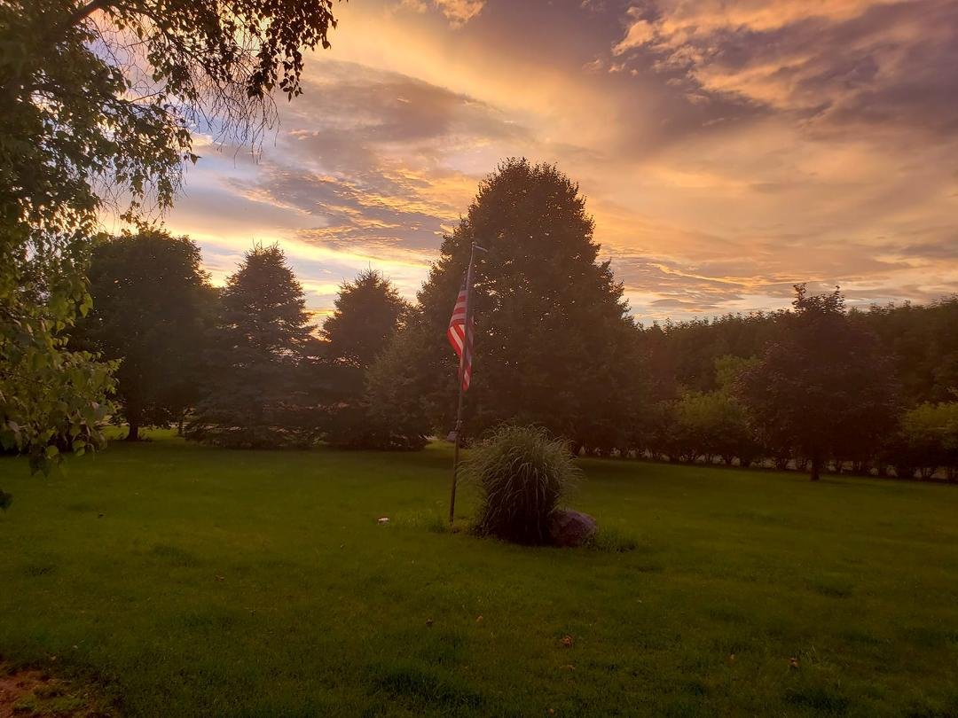 Sunset on 7/4....heavenly fireworks! A triple rainbow too!
