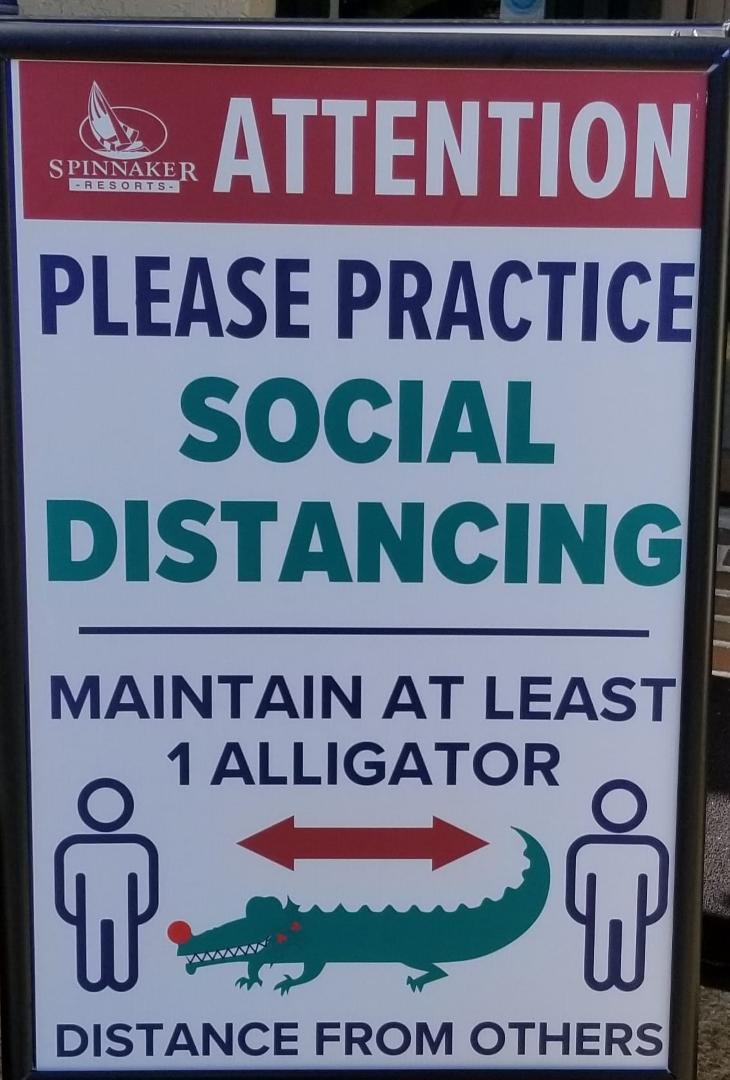 They have a unique way of measuring social distancing in Hilton Head.
