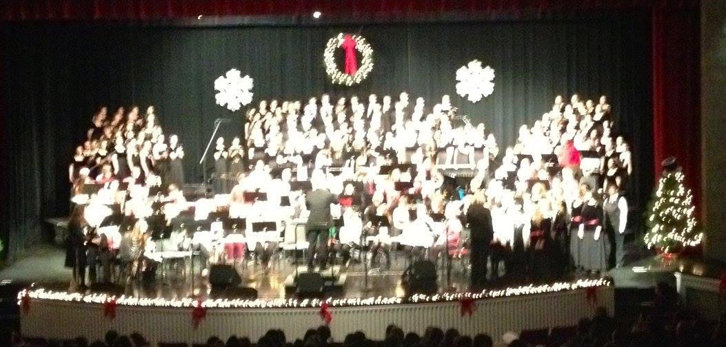 Combined choirs and bands, including the Children's Choirs of Huntington County
I was too far away to get good pictures